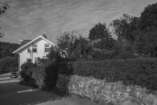 Sponvika is a village in Halden, Norway, and most of the houses are of older origin but well maintained. Image is shot in late September 2013.