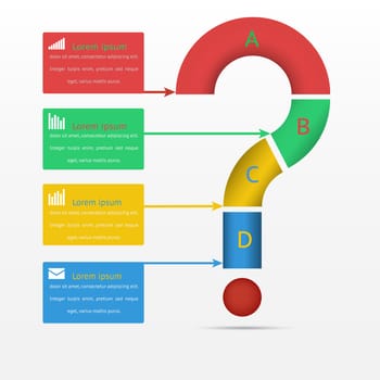 Elements of infographics, Modern Design Circle template, can be used for infographics,  vector