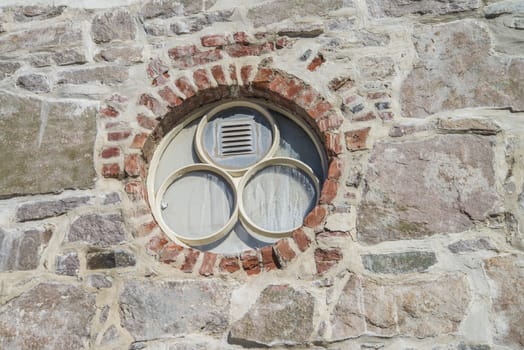 Ravelin building is on two floors, the ground floor was built in 1745 and the second floor was built in 1835. Image is shot at Fredriksten Fortress in Halden, Norway a day in September 2013.