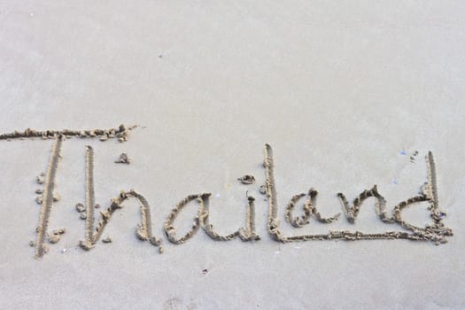 The inscription on the sand