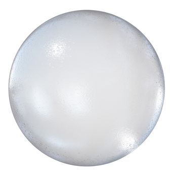 Ball made of transparent plastic. Isolated render on a white background