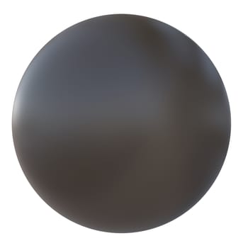 Ball of brown plastic. Isolated render on a white background