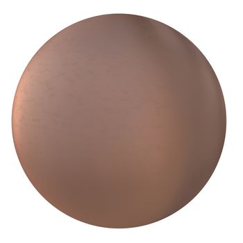 Bronze Ball. Isolated render on white background