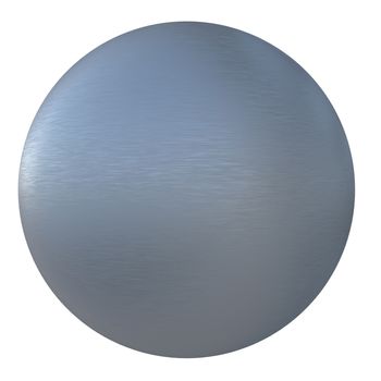 Gray metal ball. Isolated render on white background