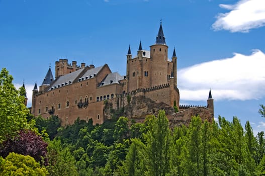 Alcazar of Segovia located in Segovia province in Castilla Leon Spain