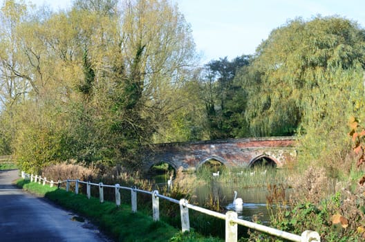 English bridge in countryside
