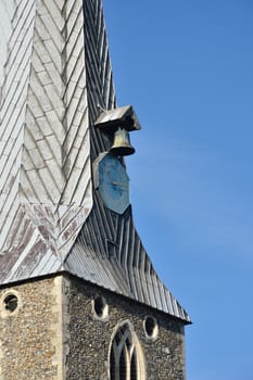 church clock and bell