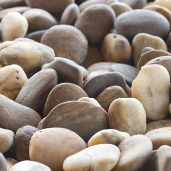 The Close up of white stones and marble