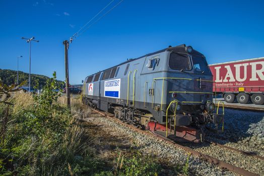 Image is shot in the first of October 2013 at Halden, Norway railroad station