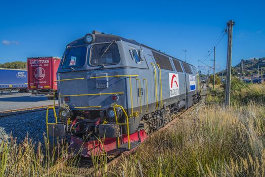 Image is shot in the first of October 2013 at Halden, Norway railroad station