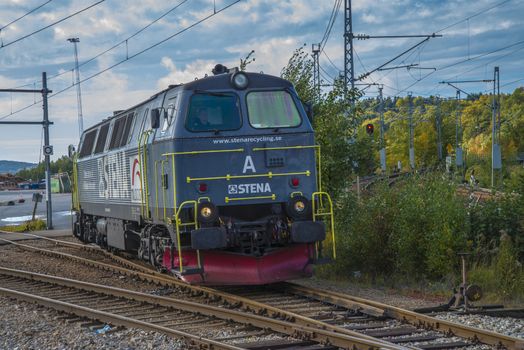 Image is shot in the first of October 2013 at Halden, Norway railroad station