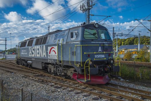 Image is shot in the first of October 2013 at Halden, Norway railroad station