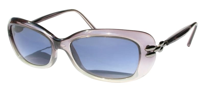 Sunglasses on a white background.