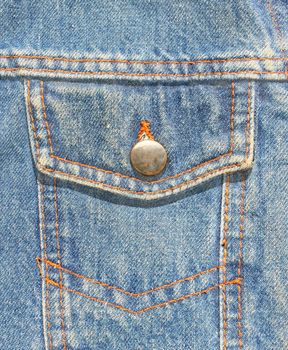 Pocket of a jeans jacket