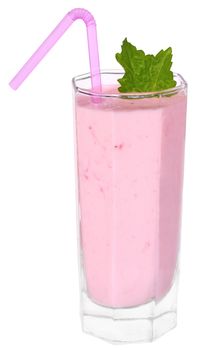 Strawberry Shake on a white background.