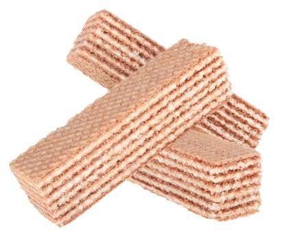 Wafers on a white background