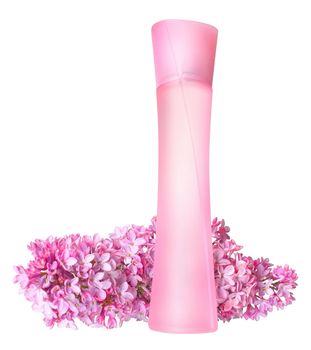 Scented water on a white background.
