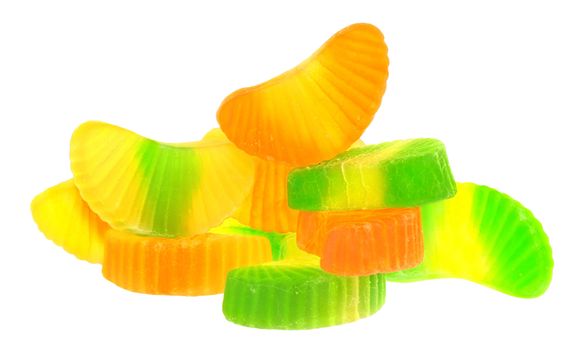 Candy on a white background.