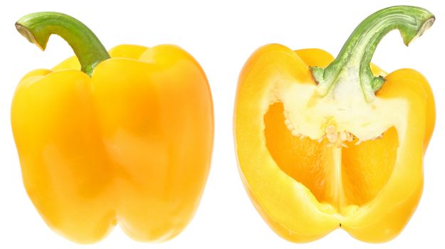 Sweet pepper on a white background
