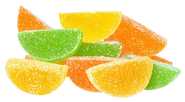 Candy on a white background.