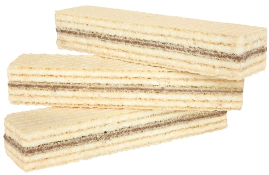 Wafers on a white background
