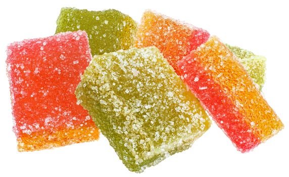 Candy on a white background.