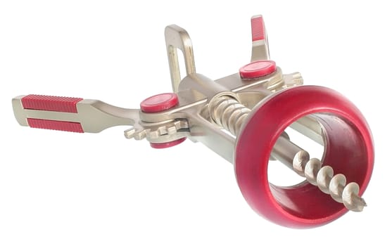 Corkscrew on a white background.