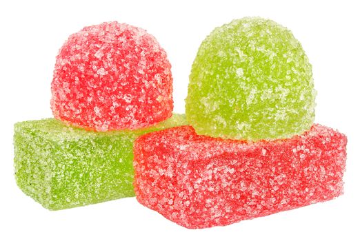 Candy on a white background.