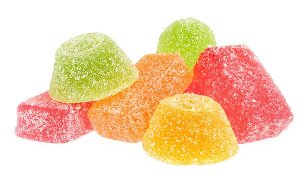 Candy on a white background.