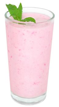 Strawberry Shake on a white background.