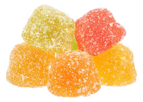 Candy on a white background.
