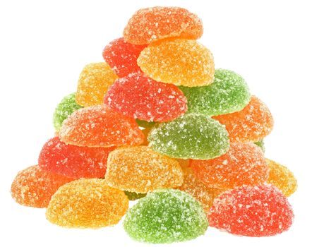 Candy on a white background.