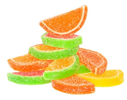 Candy on a white background.