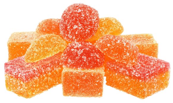 Candy on a white background.