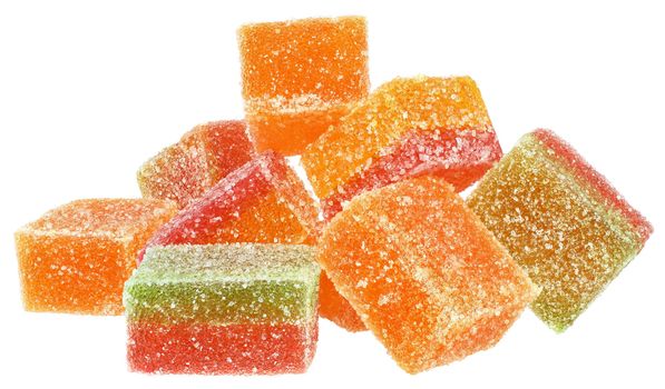 Candy isolated white background.