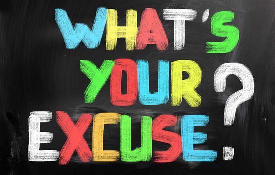 Whats Your Excuse Concept