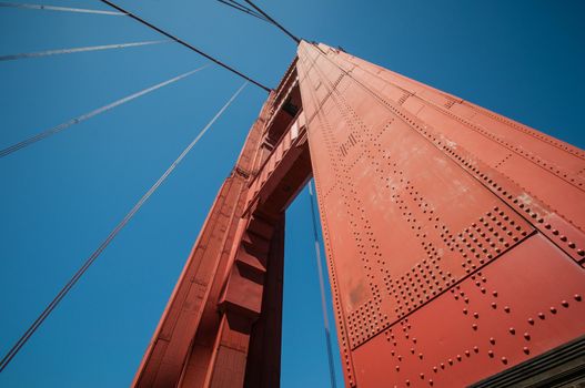 Golden Gate polygon Bridge in San Francisco, California, USA