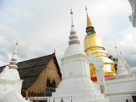 The pagoda of Wat Suan Dook in Chiang Mai, thailand