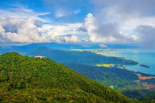 The landscape of Langkawi seen from Cable Car viewpoint