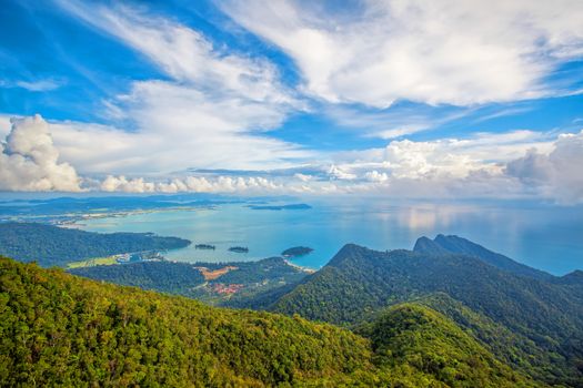 The landscape of Langkawi seen from Cable Car viewpoint