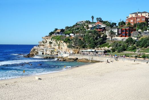 Bronte swimming pool at Bronte Beach in Sydney Australia.