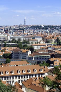 View of the City of Prague, in the Czech Republic.