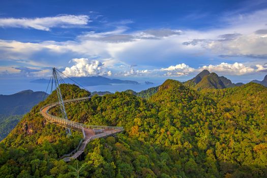 The landscape of Langkawi seen from Cable Car viewpoint