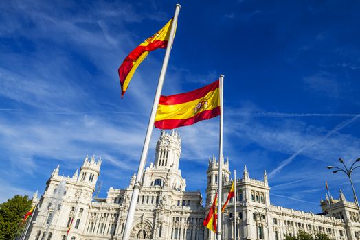 Cibeles museo and  located downtown Madrid, Spain 