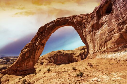 Corona Arch (Sunset) Moab, Utah.