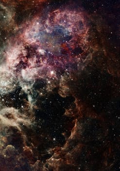 Star field in space, a nebulae and a gas congestion. "Elements of this image furnished by NASA".