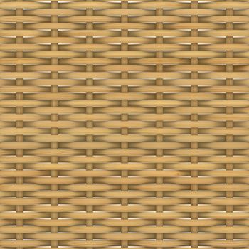 Abstract decorative wooden textured basket weaving. 3D image