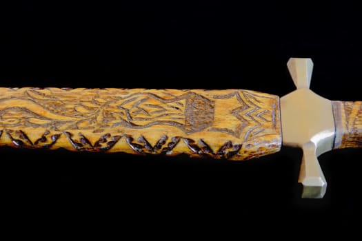 Image of cold weapon on black background