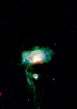 Far being shone nebula and star field against space. "Elements of this image furnished by NASA".
