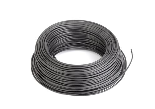 Roll of black electic wire